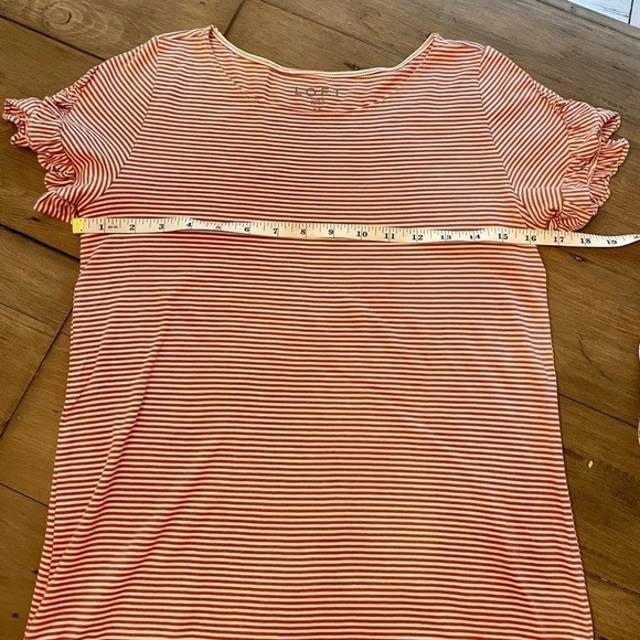 𝅺LOFT ruffled sleeve striped top - Picture 5 of 5